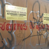 Plantón de comunidades Pedregales de Coyoacán, contra los proyectos inmobiliarios